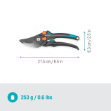 Gardena Κηπουρικά ψαλίδια PremiumCut Pro Flex, διπλής κοπής, για πράσινο ξύλο, διάμετρος κλαδιού κοπής έως 24 mm