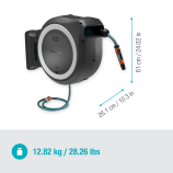 Gardena PowerRoll XL επιτοίχια θήκη για σωλήνα 35 m, λευκή - χωρίς μπαταρία