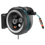 Gardena PowerRoll XL επιτοίχια θήκη για σωλήνα 35 m, λευκή - χωρίς μπαταρία