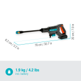 Gardena Ακουμπατέρ μεσαίας πίεσης AquaClean 24/18V P4A Premium - σετ