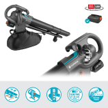 Gardena Ασύρματη σκούπα/φυσητήρας PowerJet Collect 18V P4A σετ