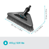 Gardena Cleansystem χειροκίνητη βούρτσα με μαλακές τρίχες, για τον καθαρισμό ευαίσθητων επιφανειών