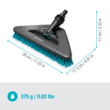 Gardena Cleansystem χειροκίνητη σκληρή βούρτσα Flex, βούρτσα καθαρισμού, ανθεκτικές επιφάνειες