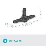 Gardena Τ-σύνδεσμος 4,6 mm (3/16")