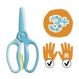 Ψαλίδι εκπαίδευσης Fiskars, τυρκουάζ 3+ 1064068