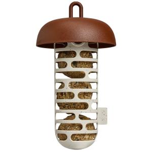 Τροφοδότης για σφαιρίδια από λίπος ζώου Organic suet ball feeder, καστανό καφέ, 12 cm