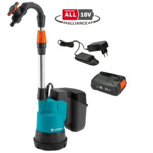 Gardena Αντλία με μπαταρία για βαρέλι 2000/2 18V P4A, σετ