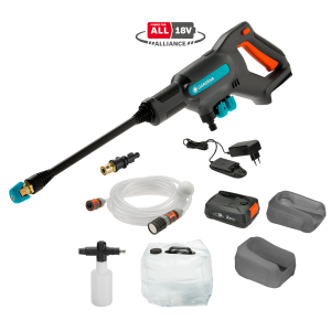 Gardena Ακουμπατέρ μεσαίας πίεσης AquaClean 24/18V P4A Premium - σετ